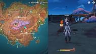 The quest location in Genshin Impact (Image via HoYoverse)